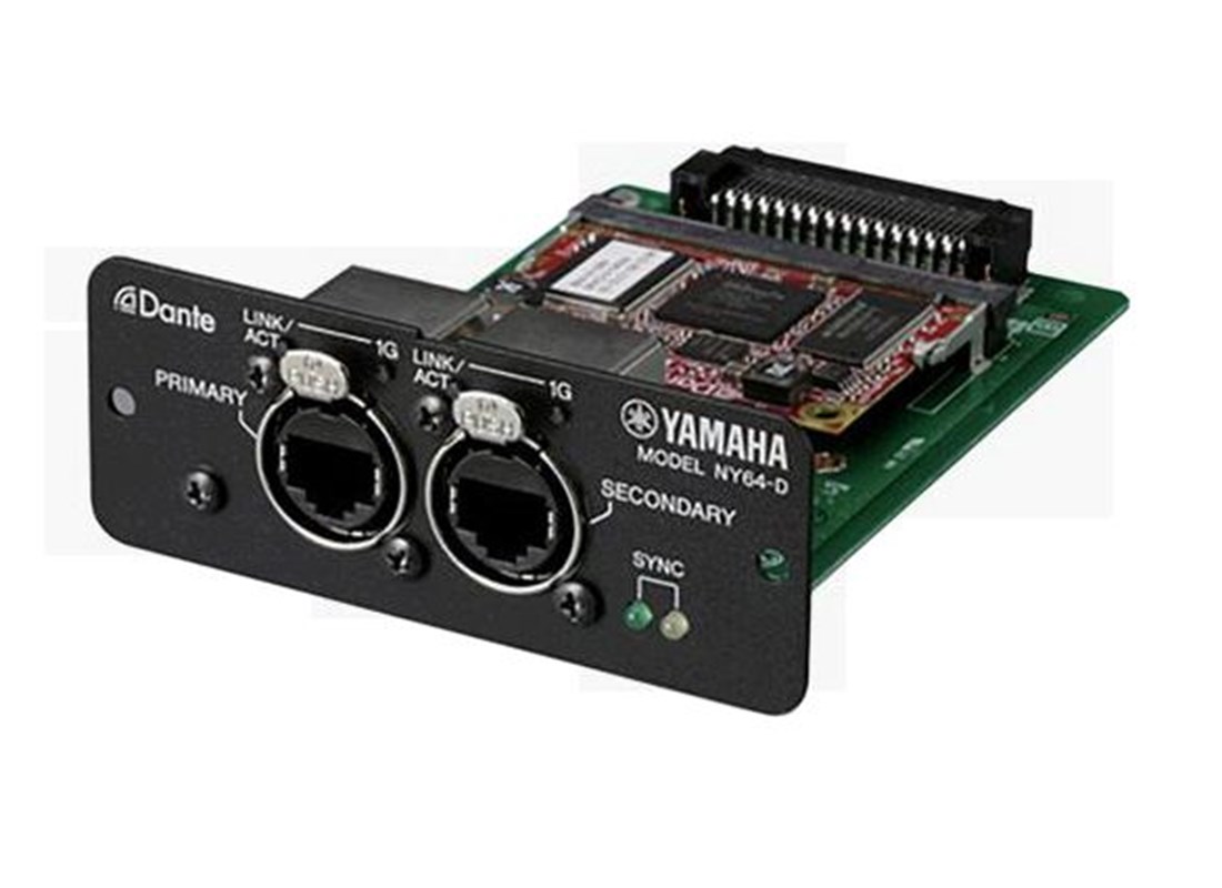 Yamaha NY64D Tarjeta de expansión Dante para mezcladoras TF